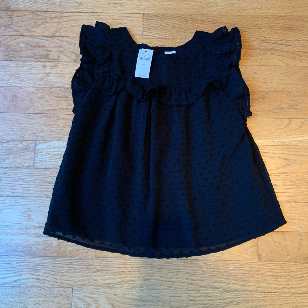 GAP KIDS Black Swiss Dot Dress